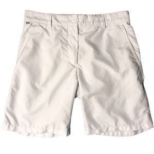 [3/$20]J.Lindeberg Mens Cream White Khaki Performance Shorts Waist 28” Inseam 8”